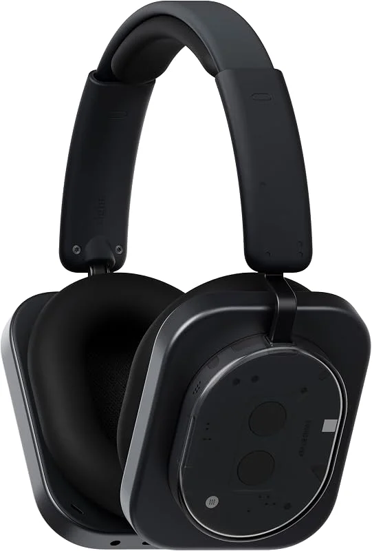 Ingenting hörlurar (1) hybridaktiva brusreducerande hörlurar, trådlösa over-ear-hörlurar med 6 mikrofoner, 80 timmars speltid, Hi-Res Audio, KEF-inställd, rumsligt ljud, bekväm passform och — Hörlurar och ljud
